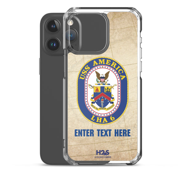 Customizable USS AMERICA Clear Case for iPhone®