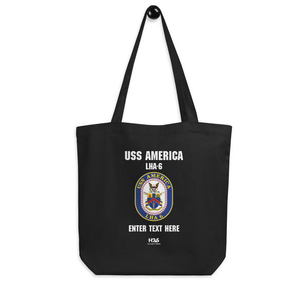 Customizable USS AMERICA Eco Tote Bag