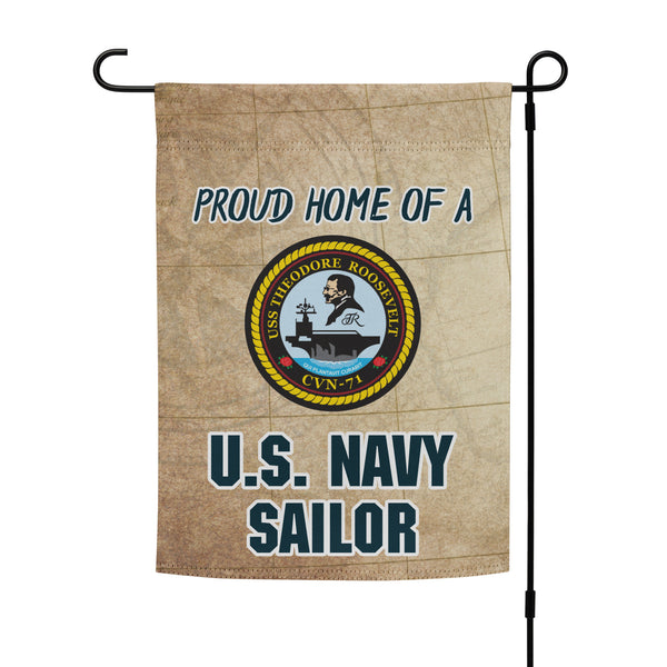 USS THEODORE ROOSEVELT Garden flag