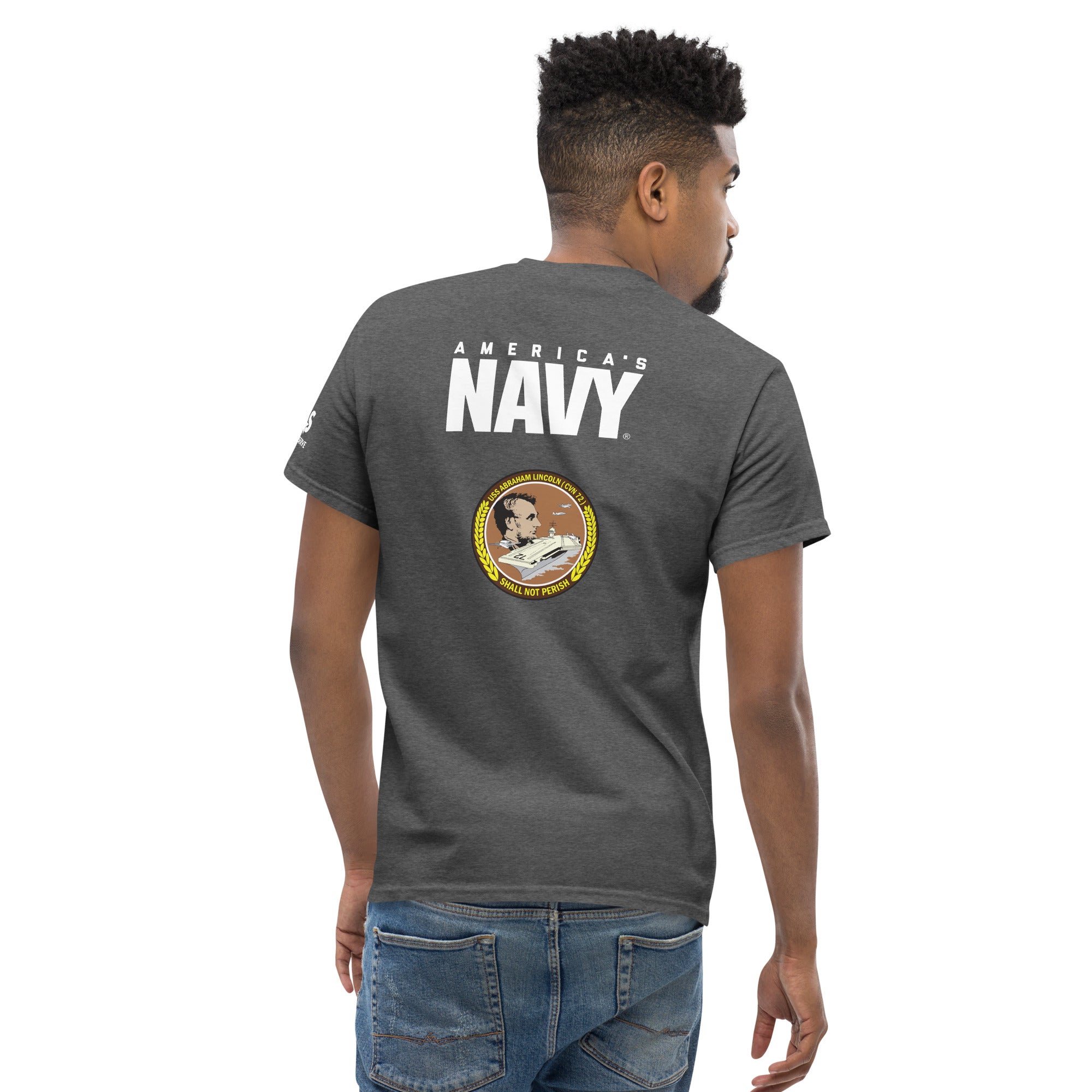 Customizable Proud USS ABRAHAM LINCOLN Men's tee