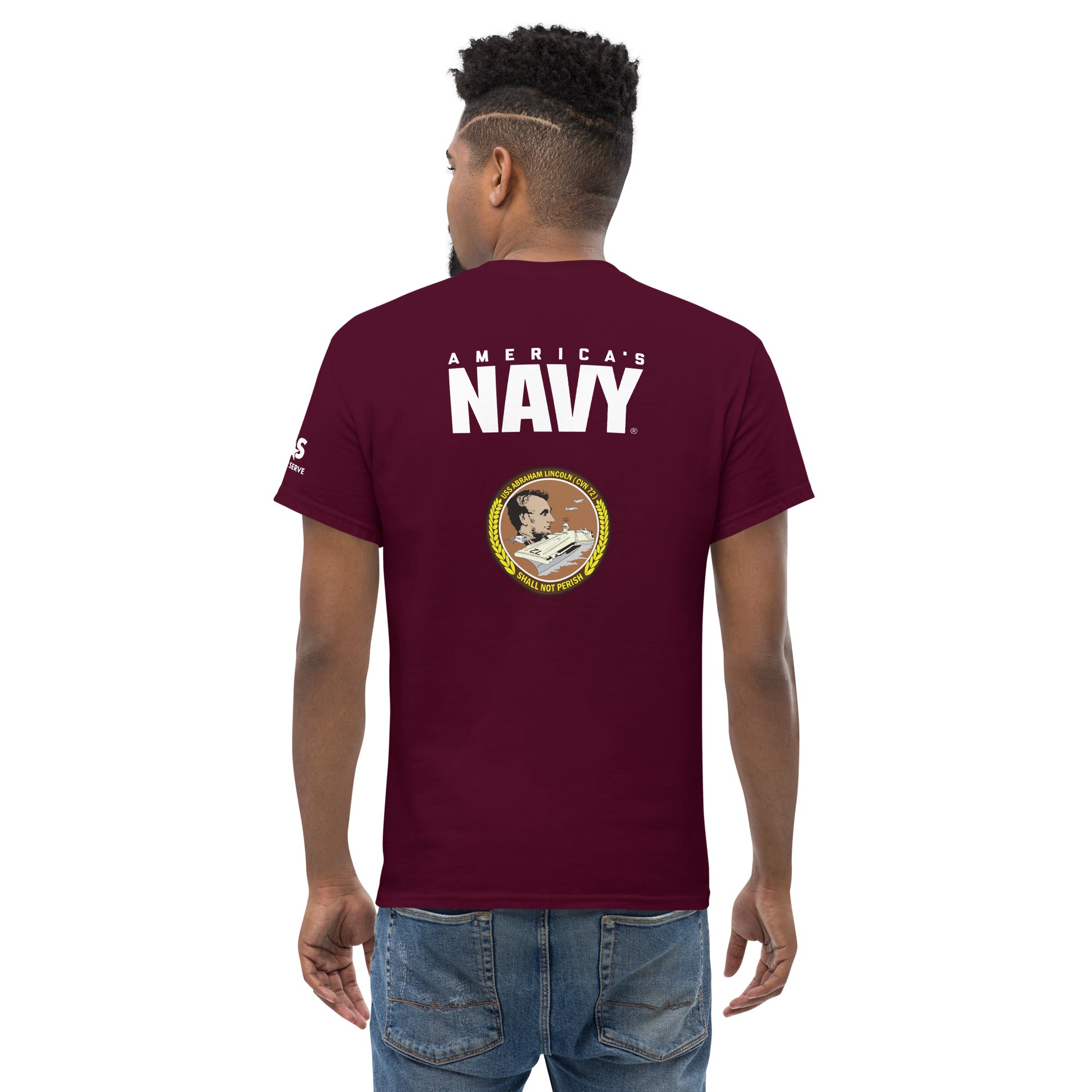 Customizable Proud USS ABRAHAM LINCOLN Men's tee