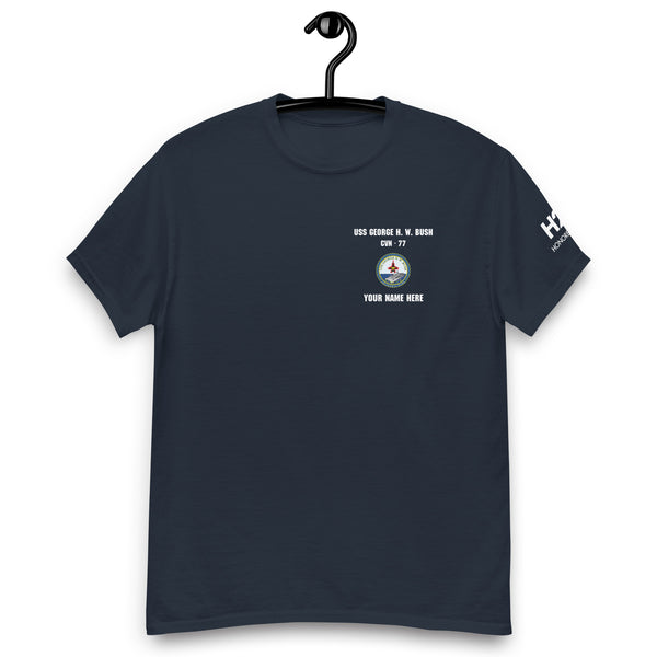 Customizable USS GEORGE H.W. BUSH Unisex classic tee
