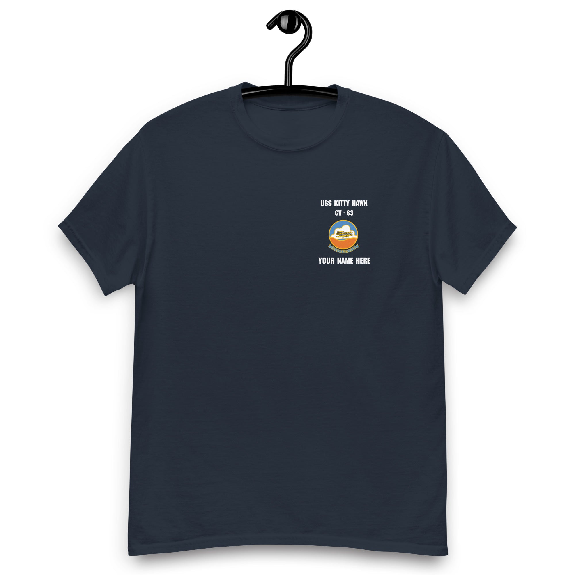 Customizable USS KITTY HAWK Men's classic tee