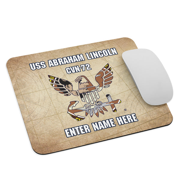 Customizable USS ABRAHAM LINCOLN Mouse pad