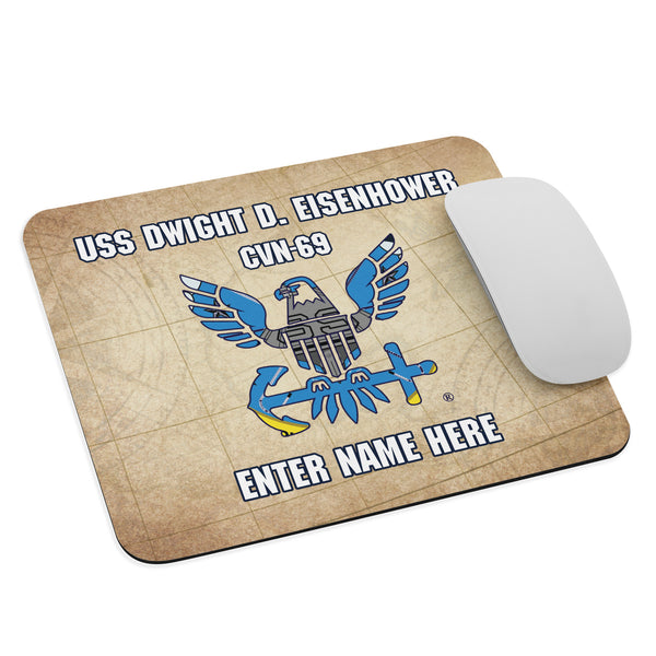 Customizable USS DWIGHT D. EISENHOWER Mouse pad