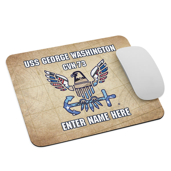 Customizable USS GEORGE WASHINGTON Mouse pad