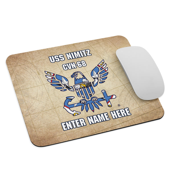 Customizable USS NIMITZ Mouse pad