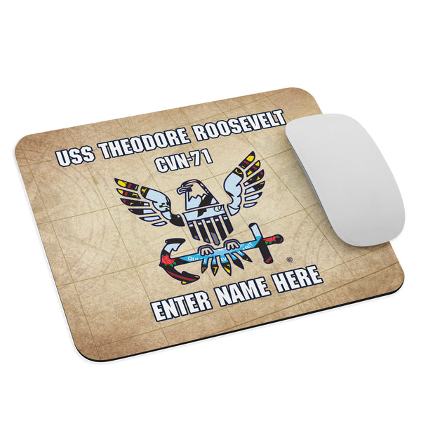 Customizable USS THEODORE ROOSEVELT Mouse pad