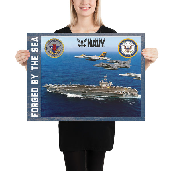 Non-Customizable USS CARL VINSON Photo paper poster