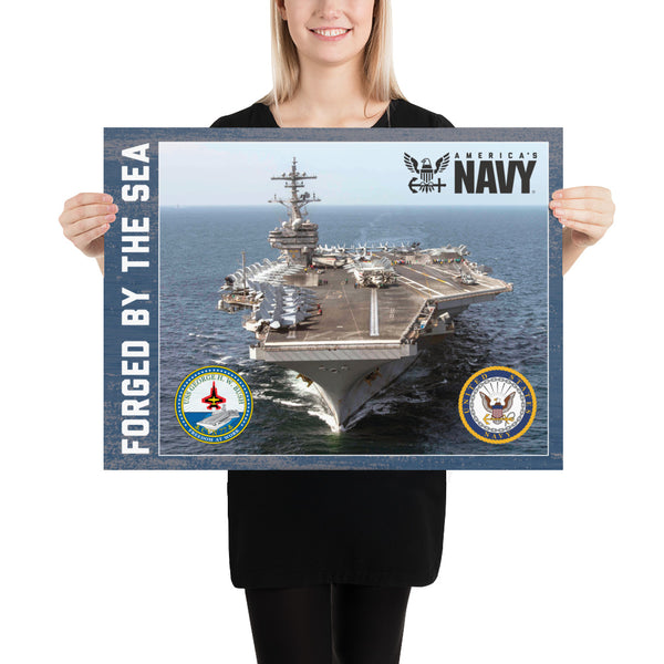 Non-Customizable USS GEORGE H.W. BUSH Photo paper poster