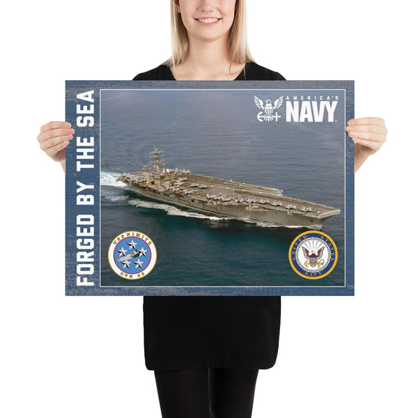 Non-Customizable USS NIMITZ Photo paper poster