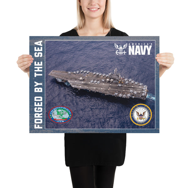 Non-Customizable USS RONALD REAGAN Photo paper poster