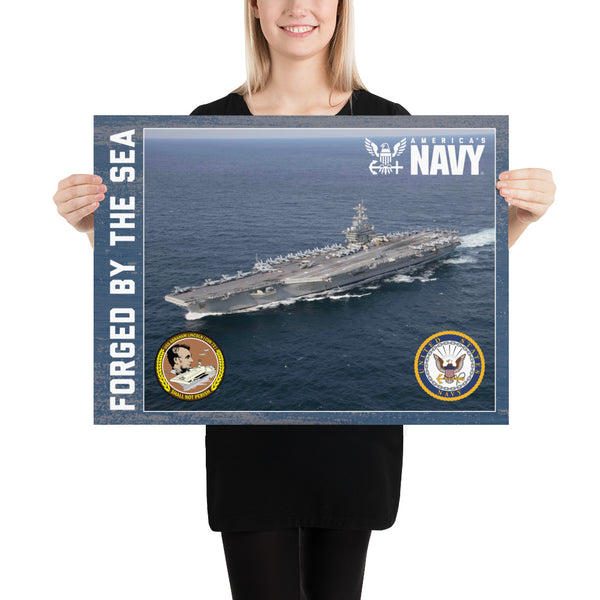 Non-Customizable USS ABRAHAM LINCOLN Photo paper poster