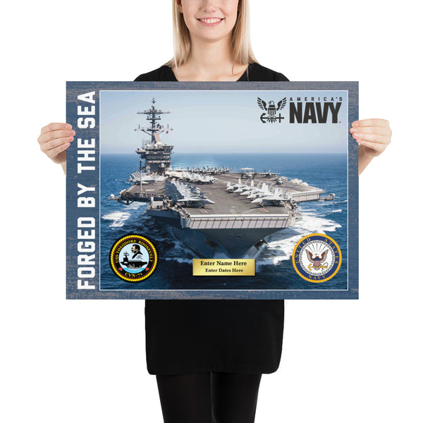Customizable USS THEODORE ROOSEVELT Photo paper poster