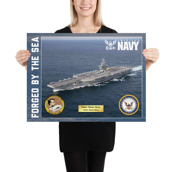 Customizable USS ABRAHAM LINCOLN Photo paper poster
