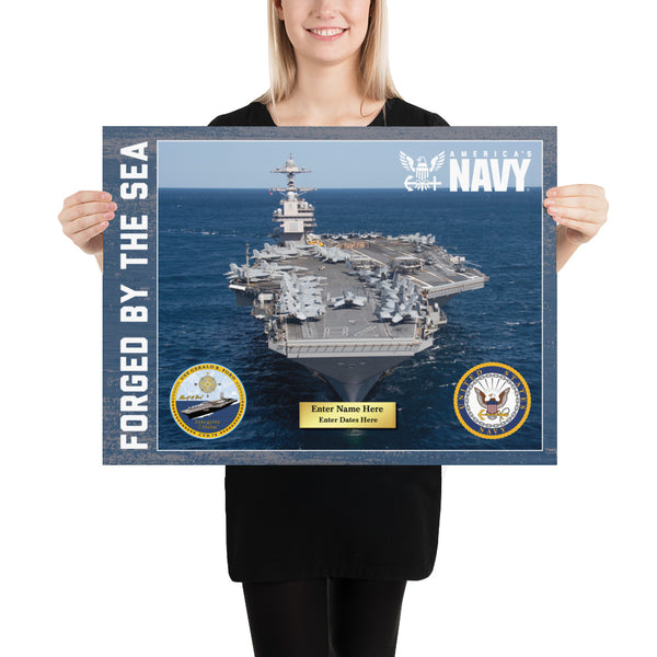 Customizable USS GERALD R. FORD Photo paper poster