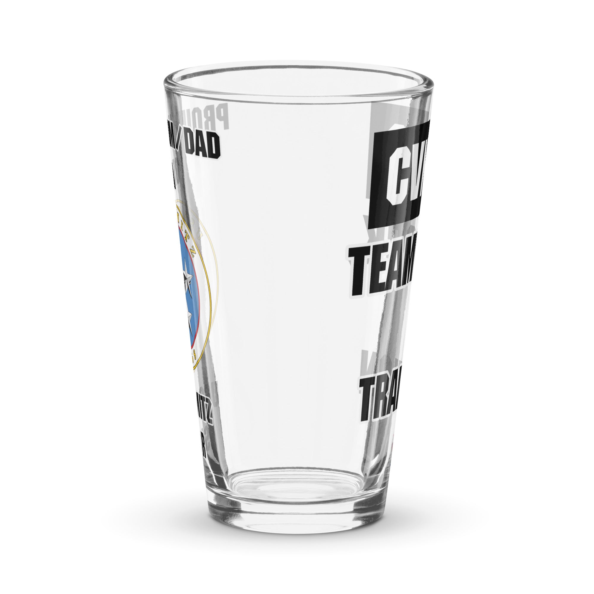 Customizable USS NIMITZ Shaker pint glass