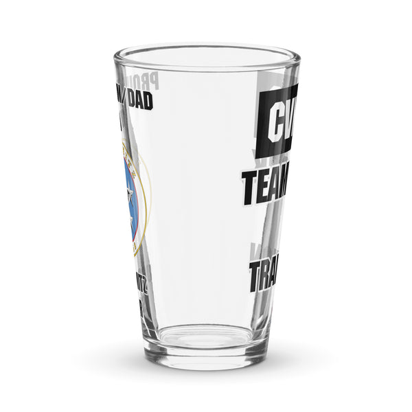 Customizable USS NIMITZ Shaker pint glass