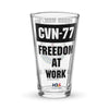Customizable USS GEORGE H.W. BUSH Shaker pint glass