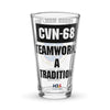 Customizable USS NIMITZ Shaker pint glass