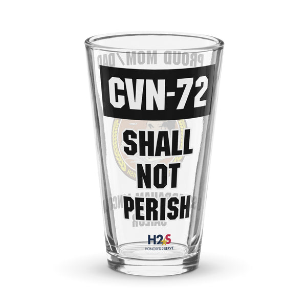 Customizable USS ABRAHAM LINCOLN Shaker pint glass