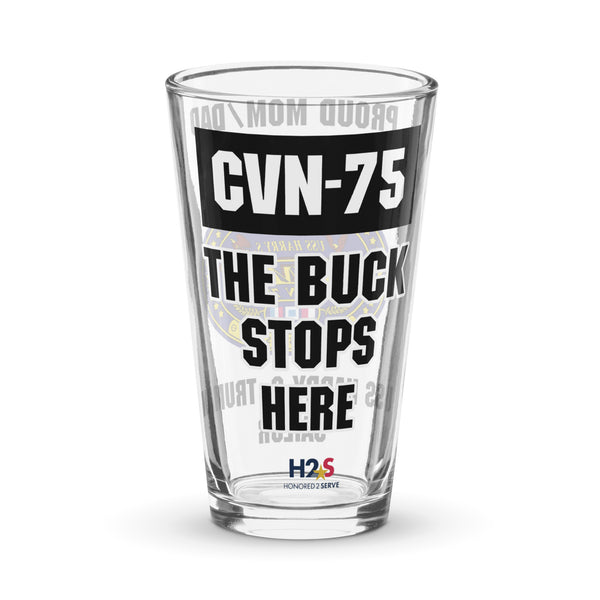 Customizable USS HARRY S. TRUMAN Shaker pint glass
