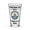 Customizable USS GEORGE H.W. BUSH Shaker pint glass