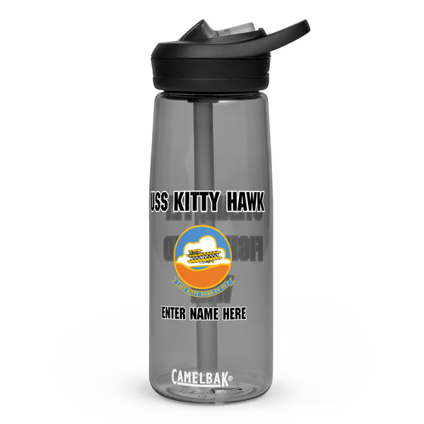 Customizable USS KITTY HAWK Sports water bottle