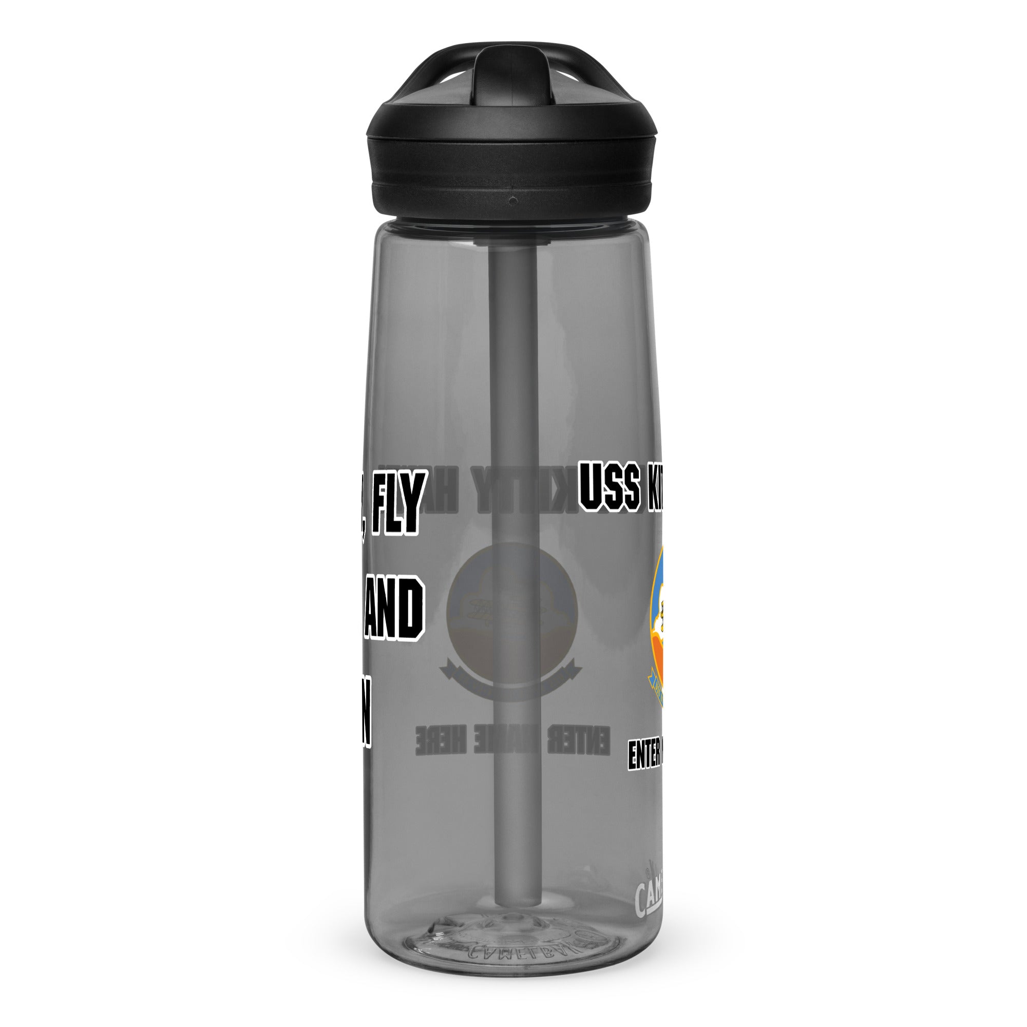Customizable USS KITTY HAWK Sports water bottle