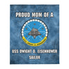 USS DWIGHT D. EISENHOWER Throw Blanket