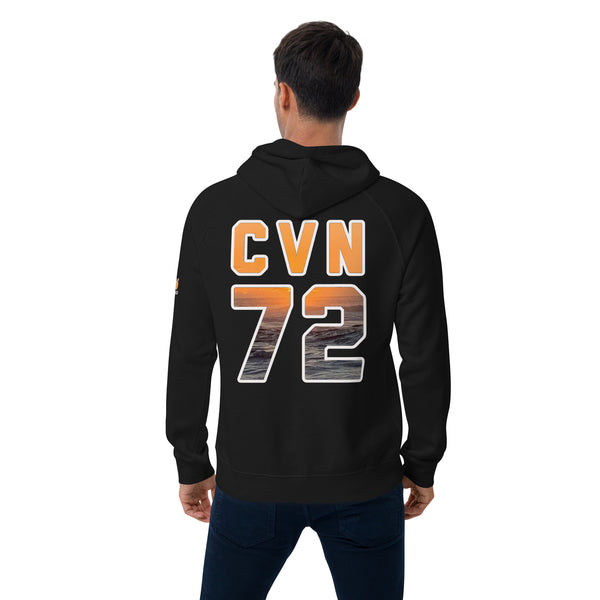 USS ABRAHAM LINCOLN SUNSET eco raglan hoodie