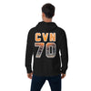 Non-Customizable USS CARL VINSON SUNSET unisex eco raglan hoodie