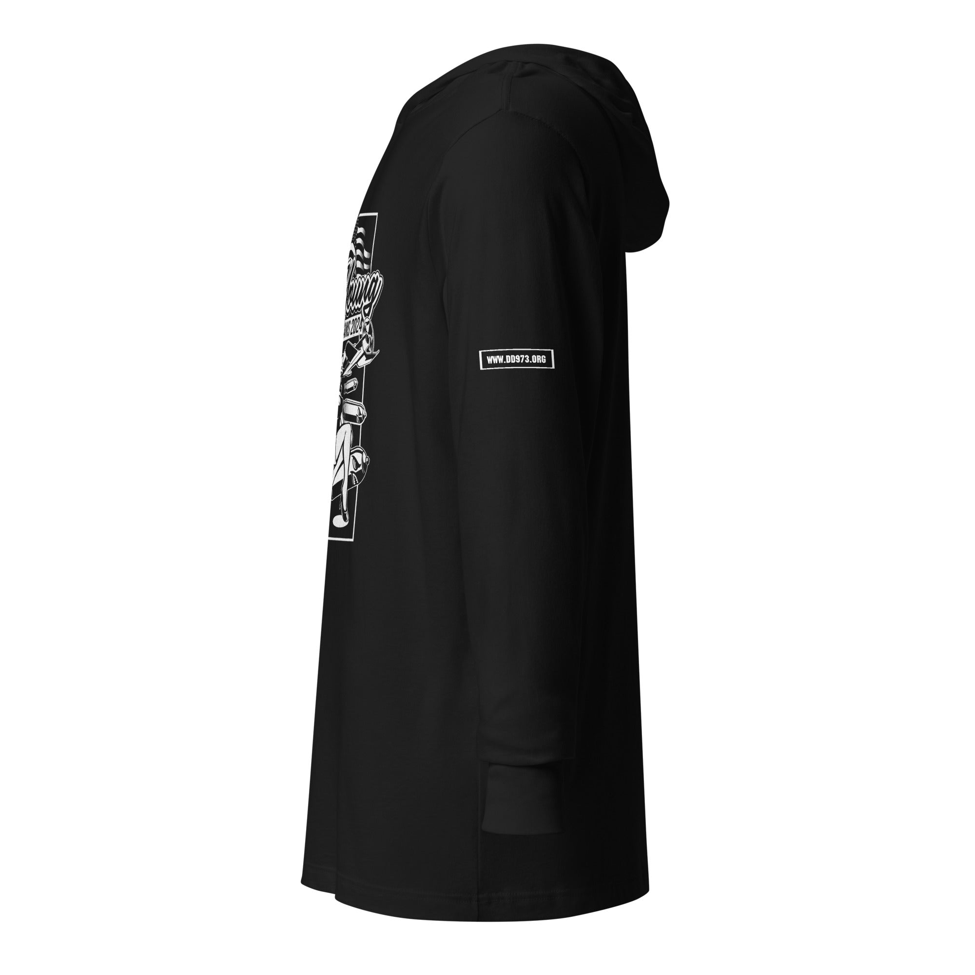 USS JOHN YOUNG REUNION Hooded long-sleeve tee