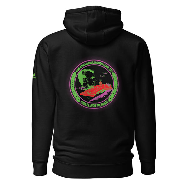 USS ABRAHAM LINCOLN NEON Unisex Hoodie