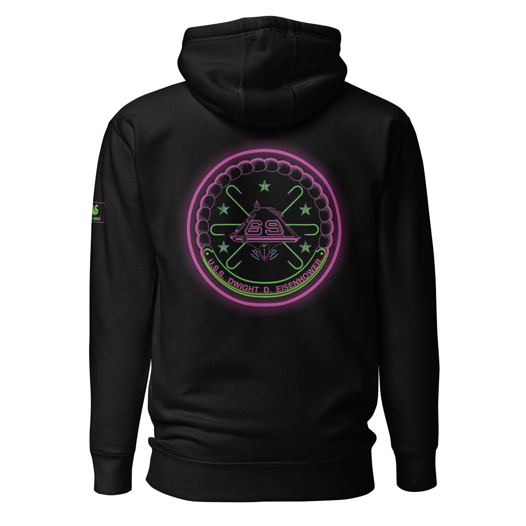 USS DWIGHT D. EISENHOWER NEON Unisex Hoodie