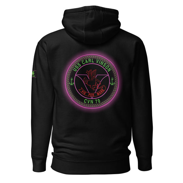 USS CARL VINSON NEON Unisex Hoodie