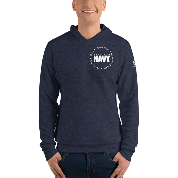 USS JOHN C. STENNIS America's Navy BLUE Unisex hoodie