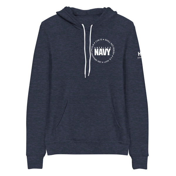 USS ABRAHAM LINCOLN America's Navy BLUE Unisex hoodie