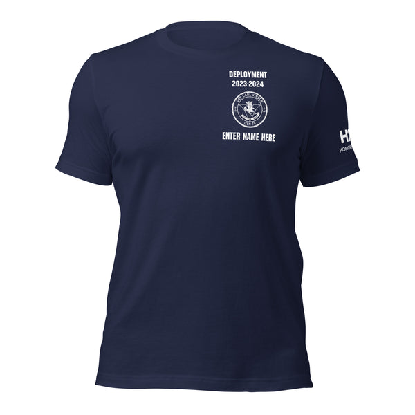 Customizable USS CARL VINSON 2023-2024 Deployment Unisex t-shirt