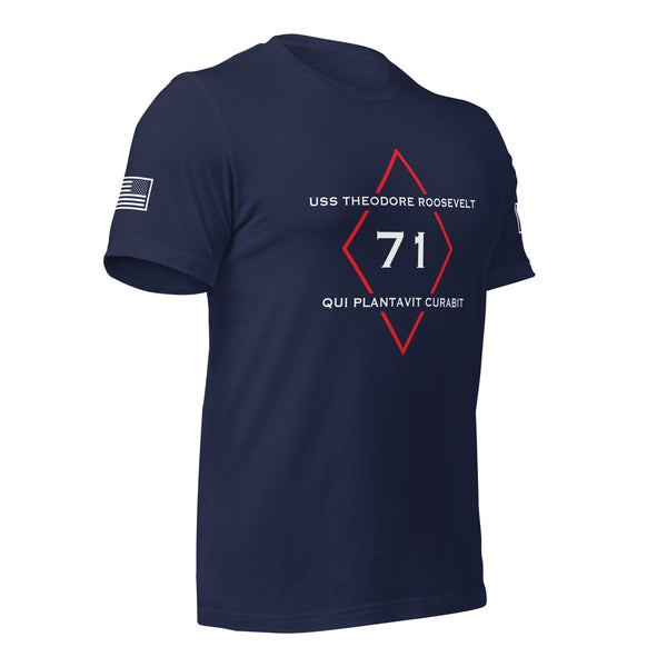 USS THEODORE ROOSEVELT DIAMOND Unisex t-shirt
