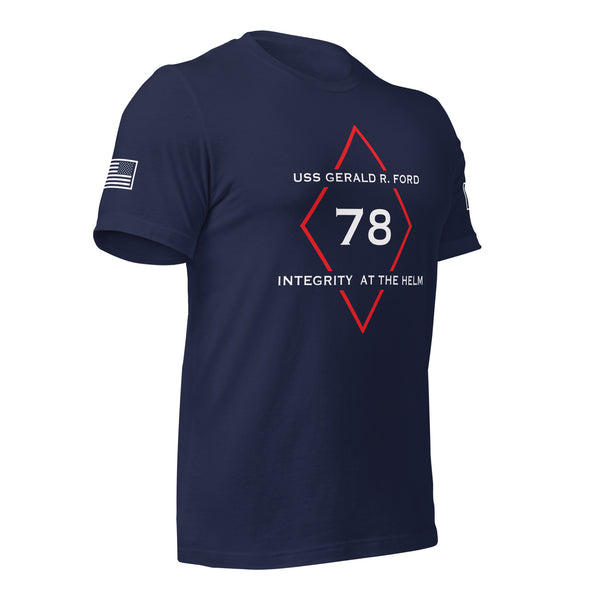 USS GERALD R. FORD DIAMOND Unisex t-shirt