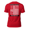 Customizable RED USS ABRAHAM LINCOLN Unisex t-shirt