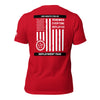 Customizable RED USS NIMITZ Unisex t-shirt