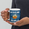 Customizable USS KITTY HAWK White glossy mug