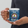Customizable USS JOHN C. STENNIS White glossy mug