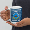 Customizable USS DWIGHT D. EISENHOWER White glossy mug