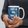 Customizable USS GEORGE WASHINGTON White glossy mug
