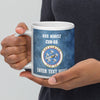 Customizable USS NIMITZ White glossy mug