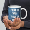 Customizable USS GEORGE WASHINGTON White glossy mug