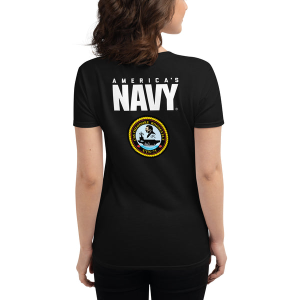 USS THEODORE ROOSEVELT Proud Women's t-shirt